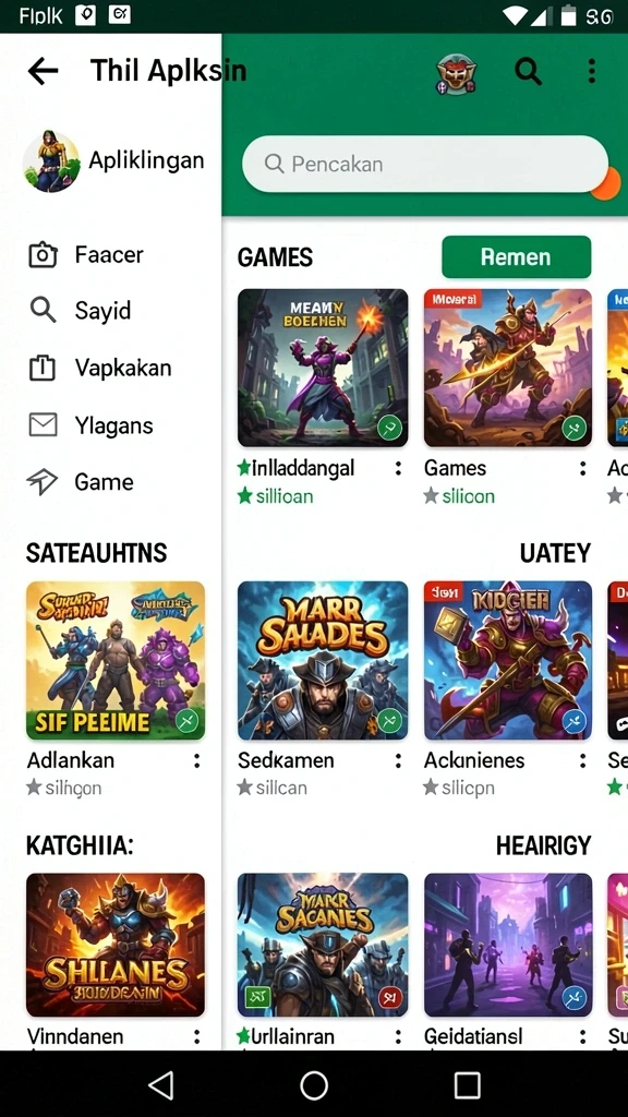 Karakter menarik dengan desain yang unik dan kreatif.