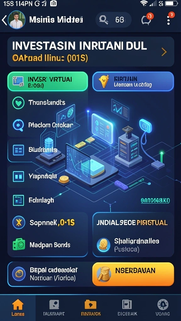 Screenshot pertama menunjukkan template poster yang dapat disesuaikan.