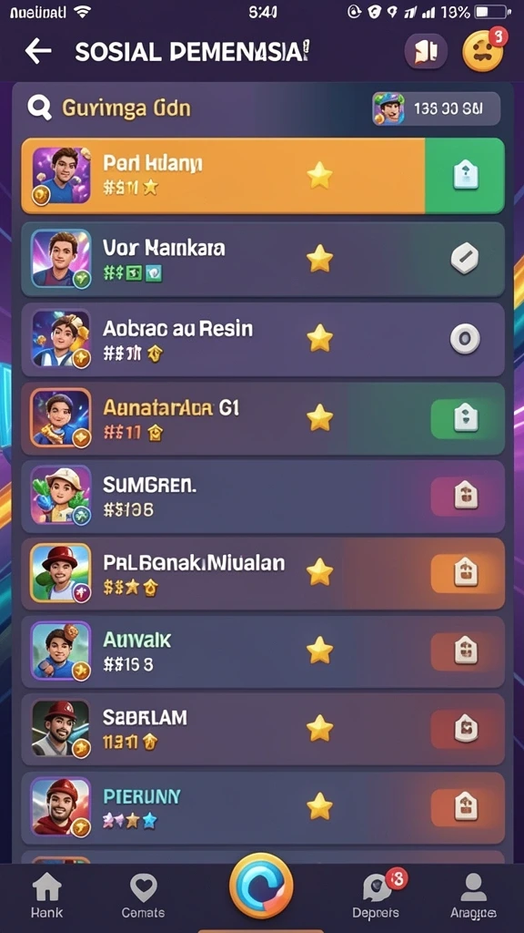 Screenshot menunjukkan fitur gameplay yang menarik.