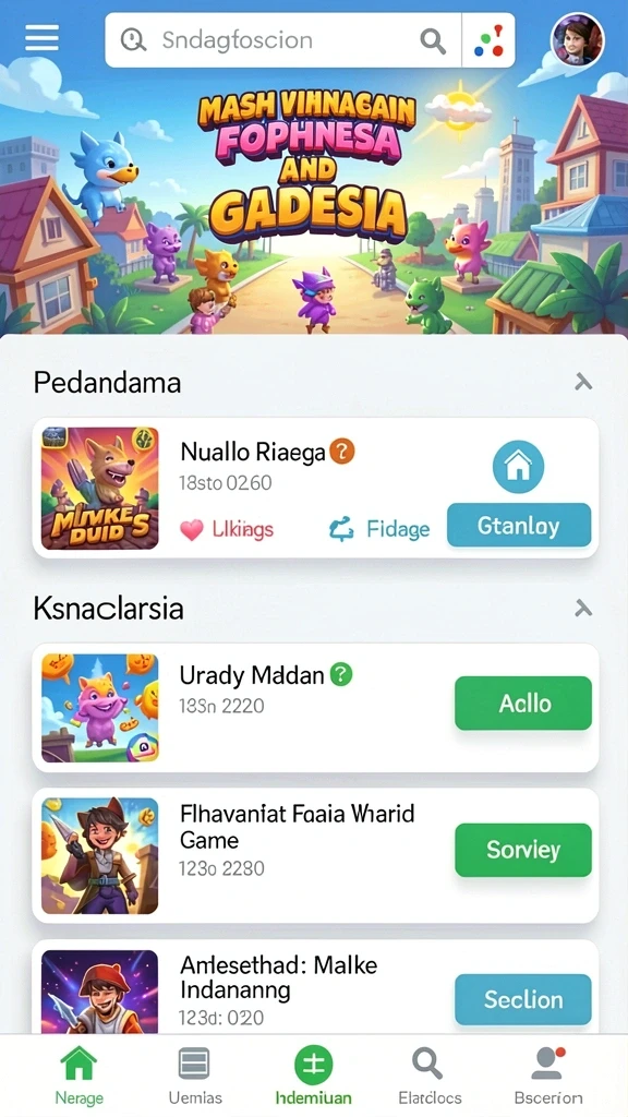 Tampilan awal yang menarik dan intuitif.