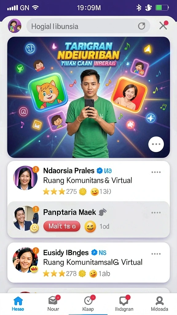 Tampilan level menantang dengan rintangan unik.