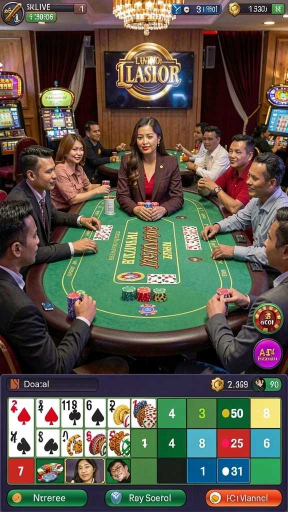 Screenshot fitur sosial untuk berinteraksi dengan teman.