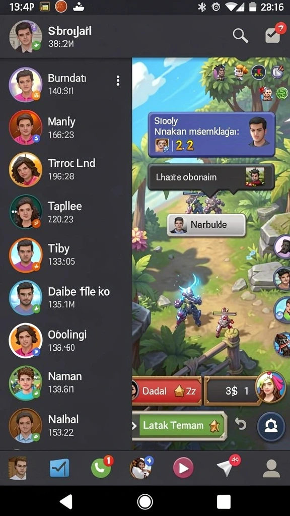 Tangkapan layar dari level awal dengan grafis cerah.