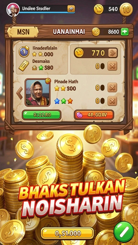 Tampilan antarmuka permainan yang menarik.
