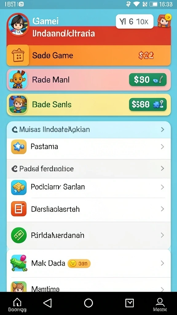 Kompetisi seru antar pemain di leaderboard.