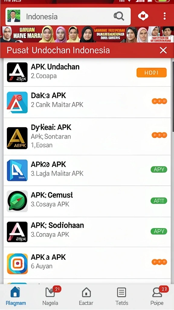 Tampilan antarmuka yang intuitif dan menarik.
