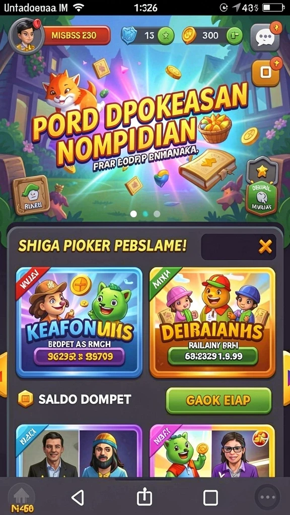 Tampilan menarik dari permainan slot yang tersedia.