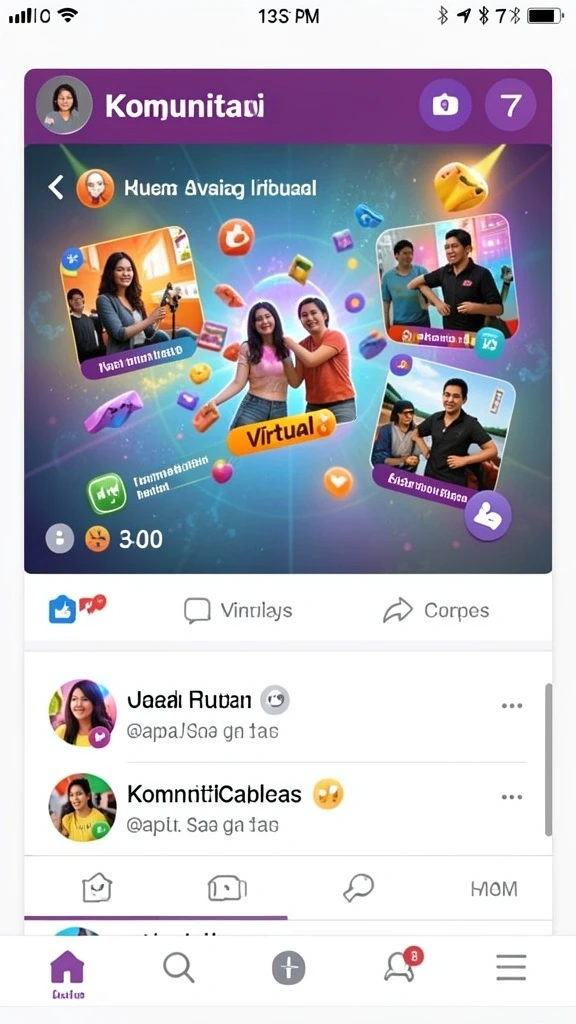 Tampilan menu utama yang menarik dan intuitif.