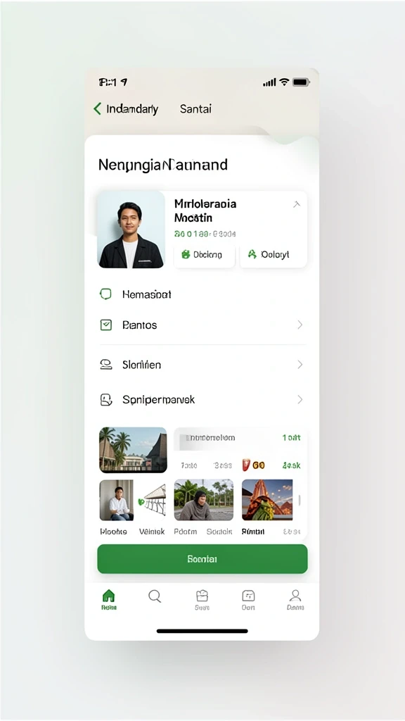 Tampilan antarmuka yang modern dan menarik.