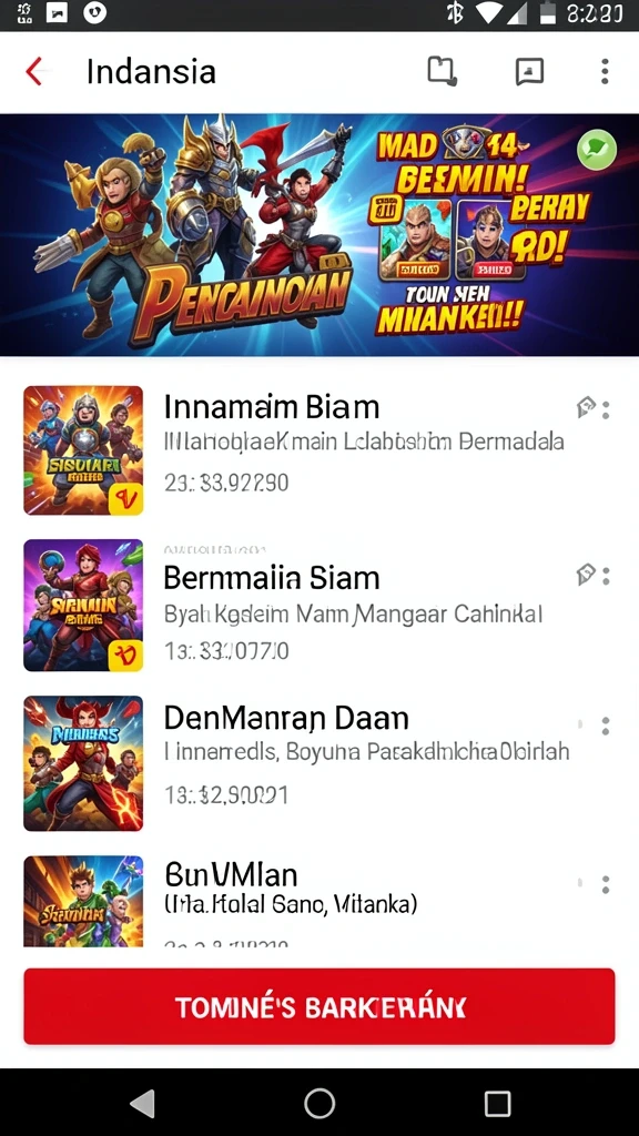 Beragam permainan taruhan yang menarik dan seru.