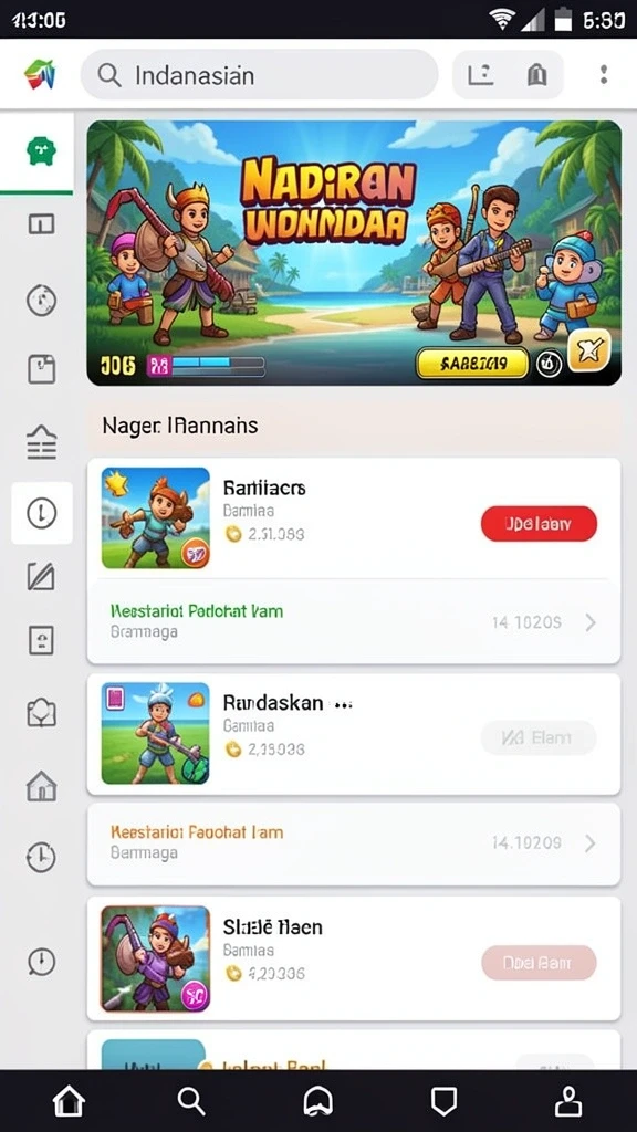 Tampilan antarmuka yang sederhana dan menarik.
